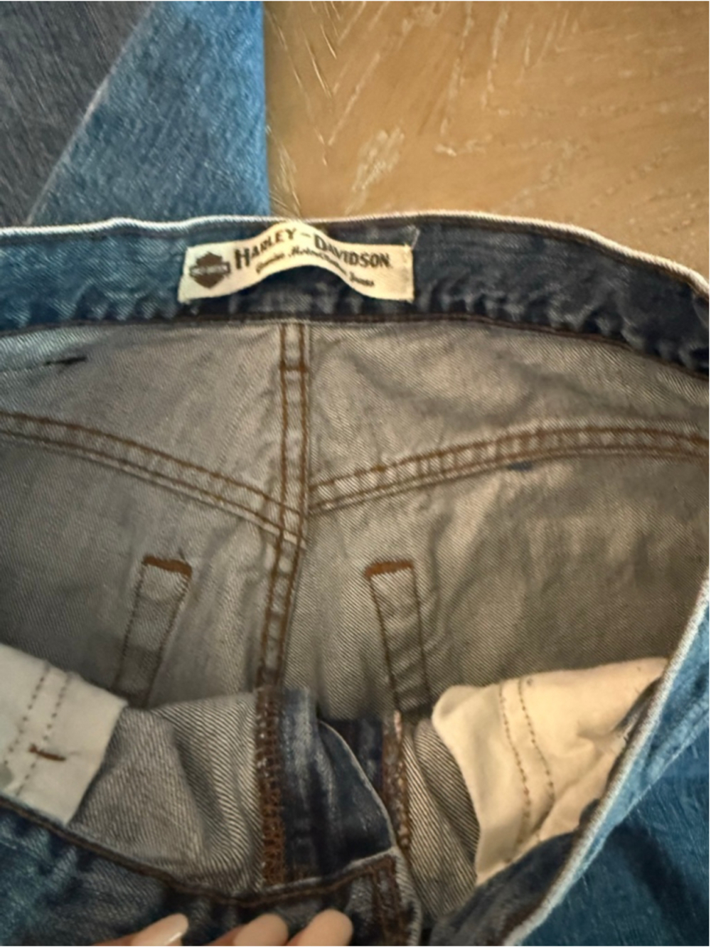 Women's Harley-Davidson Blue Straight Leg Jeans 30 - Picture 4 of 8